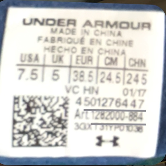 Under Armour Blue Sneakers with Breathable Mesh - Picture 5 of 9